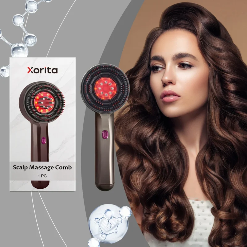 Xorita 2nd Gen Electric Scalp Massage Comb for Scalp Care & Hair Softening - Image 2
