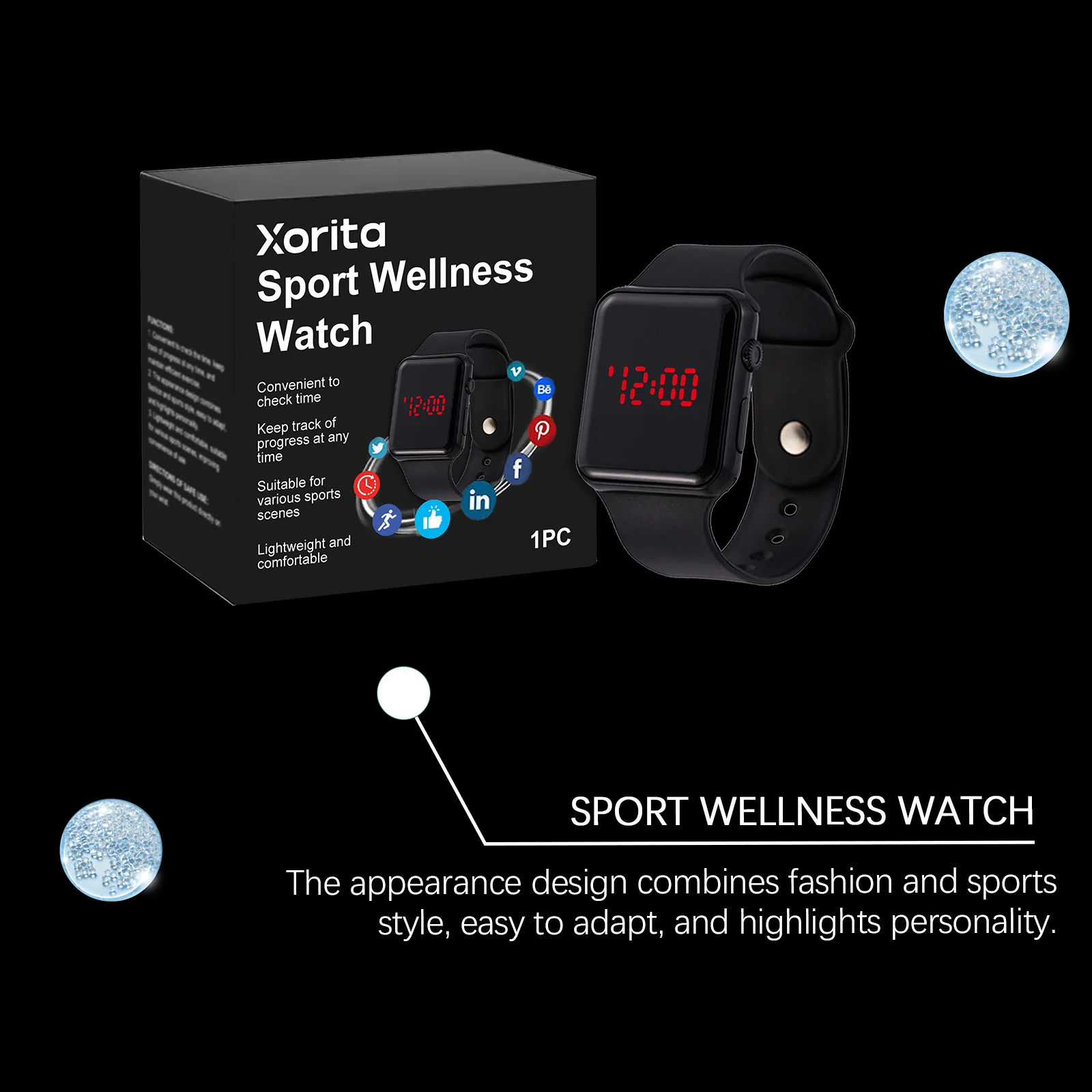 xorita balanced lightweight sports watch Xor HX 08 81