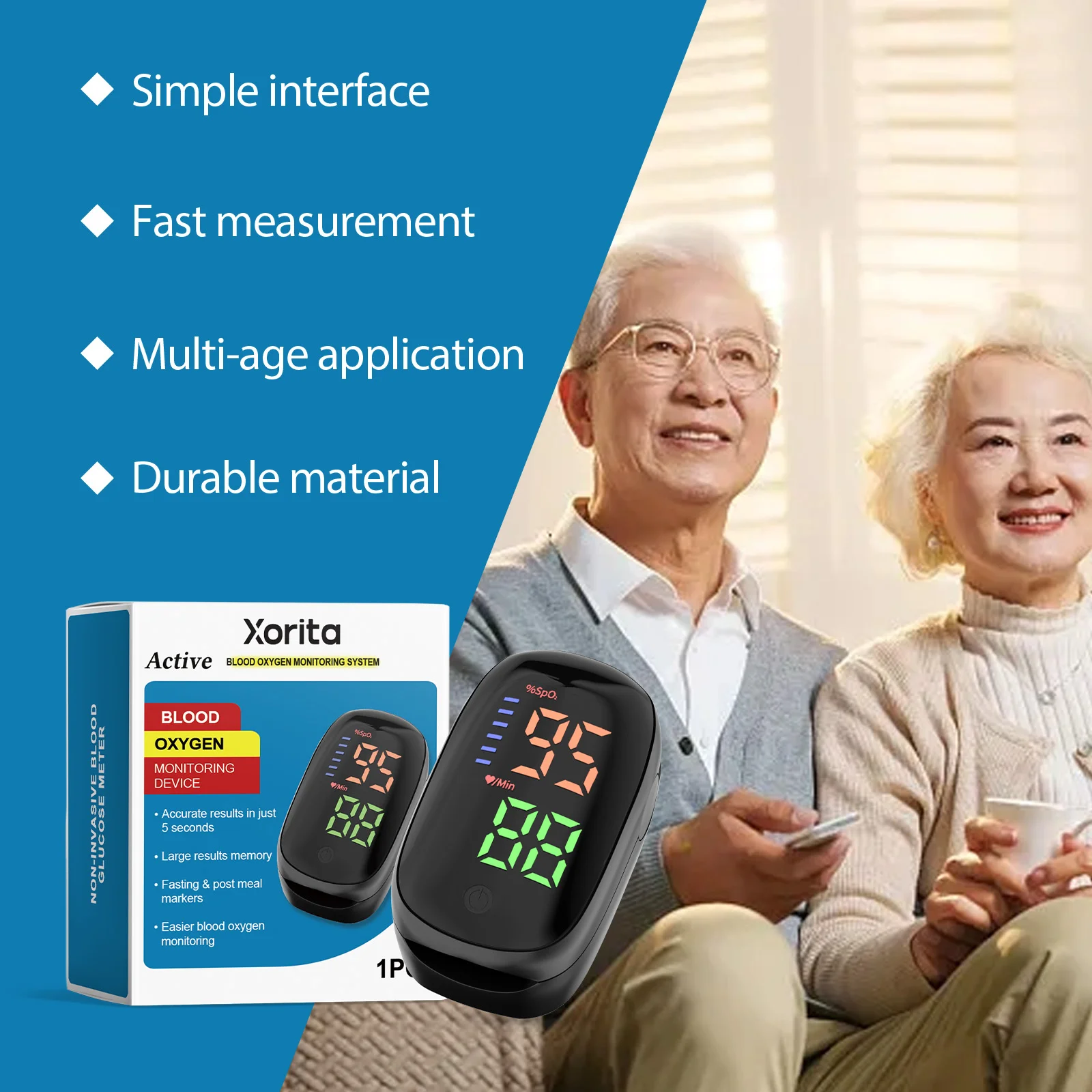 xorita portable blood glucose monitor Xor HX 14 144