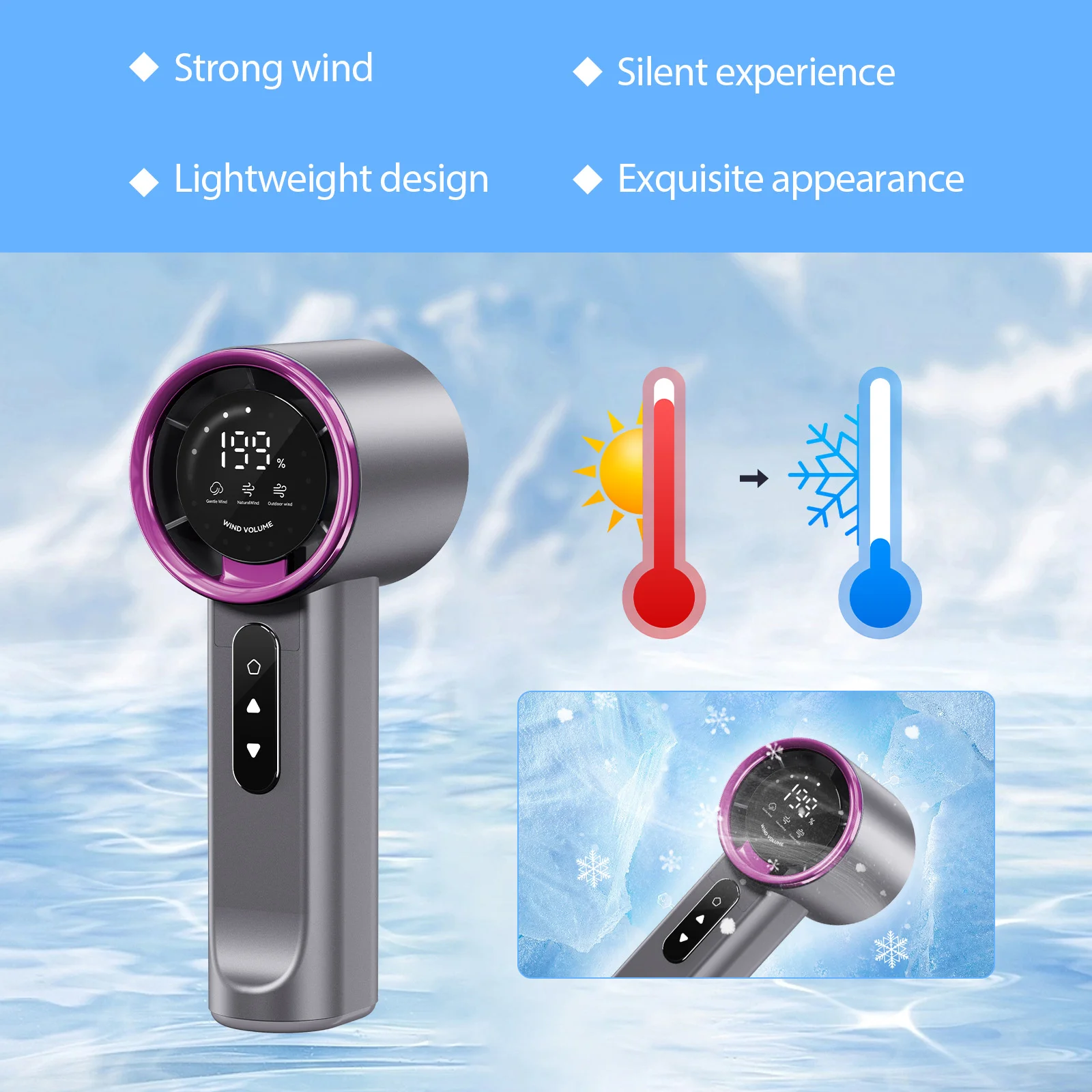 xorita purple handheld fan Xor HX 01 10