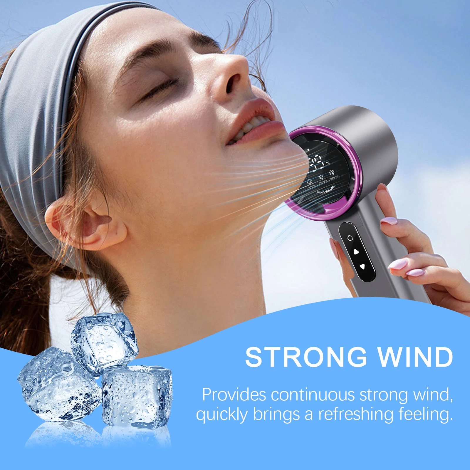 xorita purple handheld fan Xor HX 01 12