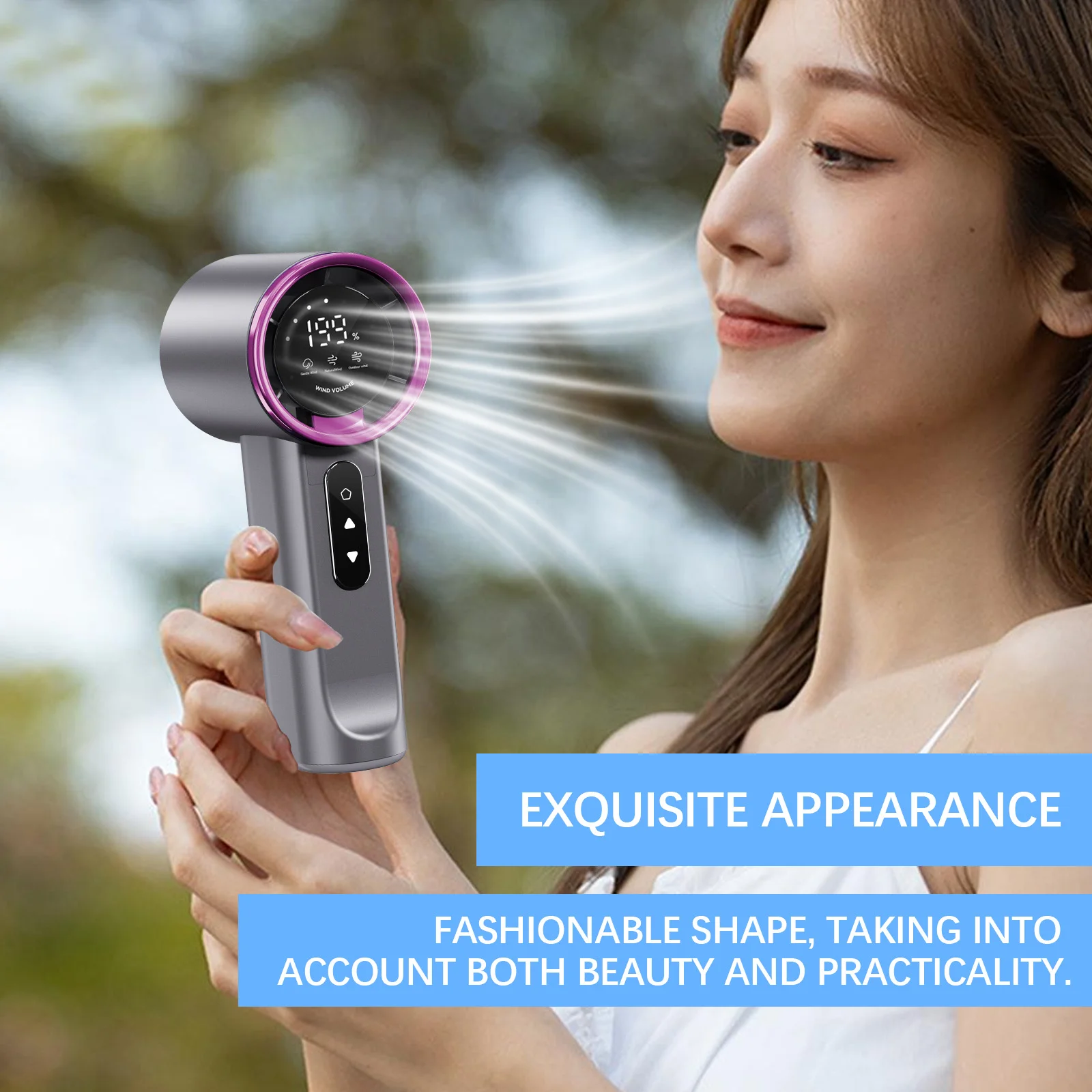 xorita purple handheld fan Xor HX 01 14