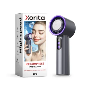 Xorita Roland Grey Ice Handheld Portable Mini Fan with Cooling and Charging