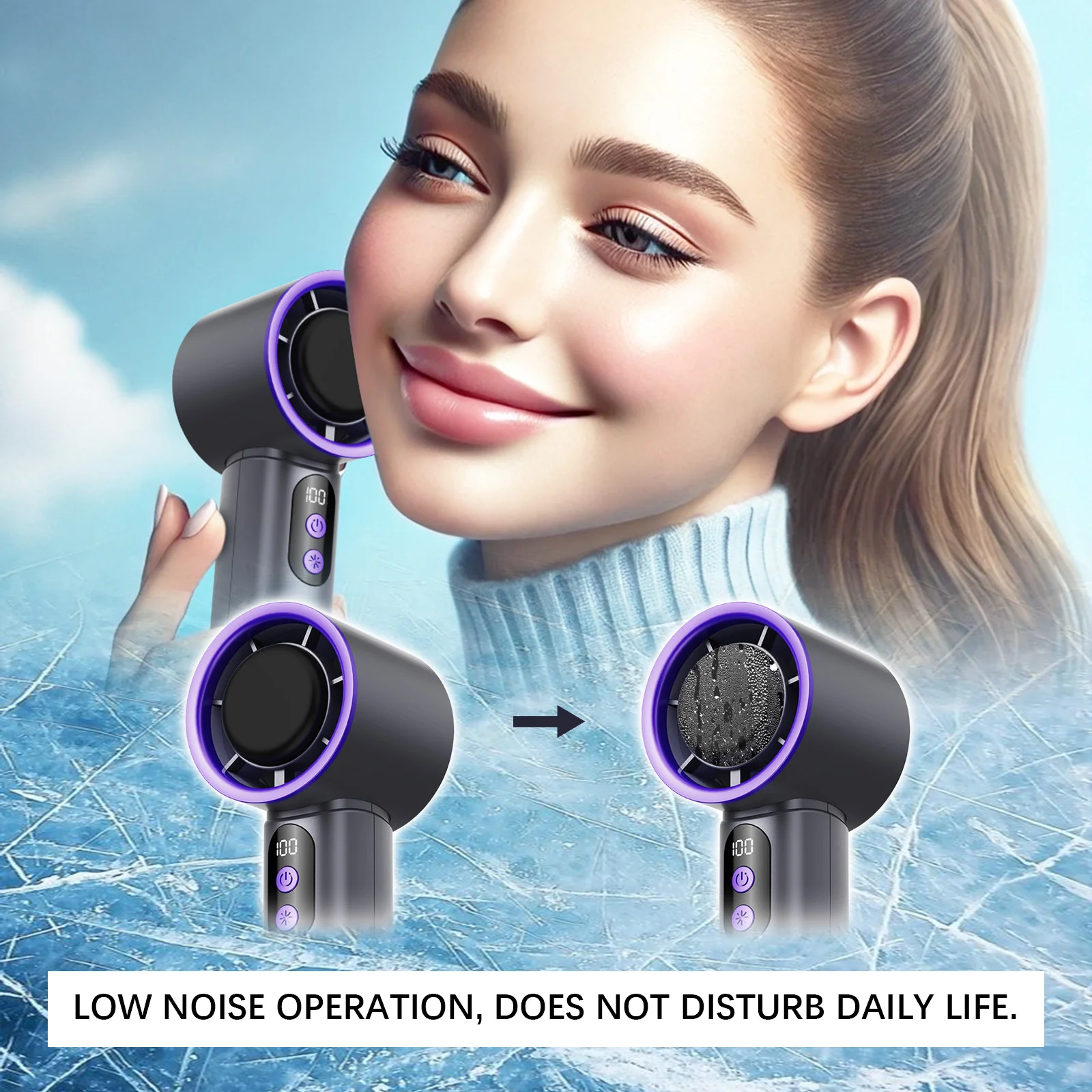 xorita roland grey ice handheld mini fan Xor HX 03 35