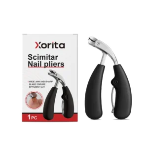 Xorita Splash-Proof Elbow Nail Pliers for Thick Hard Nails & Dead Skin