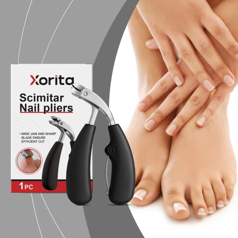 Xorita Splash-Proof Elbow Nail Pliers for Thick Hard Nails & Dead Skin - Image 2